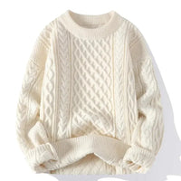 Abdal | Herren Warme Strick Weihnachtspulli | 2024 – Beige
