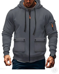 Meinrad® | Premium Robuste Militärjacke für Männer – dunkelgrau