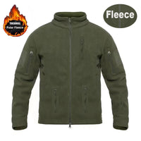 Eberhard® | Premium Robuste Militärjacke für Männer – Grünes Polar Fleece