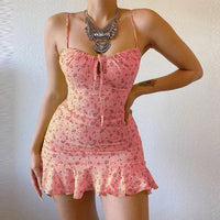 Floriva™ – Elegantes Camisole Sommerkleid mit Blumenmuster – Rosa