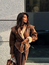 Zavithaia | Herbstjacke – Dunkelbraun