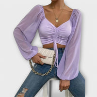 Jacqueline™ – Die perfekte Abendbluse für jeden Anlass – Lila