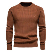 Krystian - Pullover Mit Rautenmuster – Braun