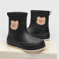 Wasserdichte Gummistiefel für Damen | Bärendesign – Schwarz