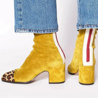 Elisa | Damen Stiefeletten modern und zeitlos – Gelb