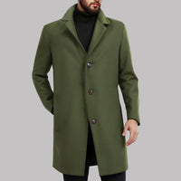 Zavilis | Vintage Herren-Lederjacke mit langen Ärmeln und gepolstertem Design – Grün