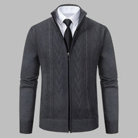 Strickjacke für Herren - Sommer Business Casual Cardigan – Dunkelgrau
