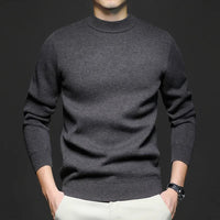 ANTON - ENG ANLIEGENDER ROLLKRAGENPULLOVER – Dunkelgrau