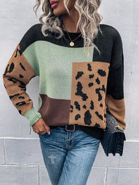 Lirayae - Plüschstrick-Pullover – Schwarz