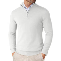 Boris™ | PULLOVER MIT HALBEM REISSVERSCHLUSS – Weiß