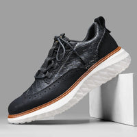 DIMITRI - LEDERSPORTSCHUHE – Schwarz