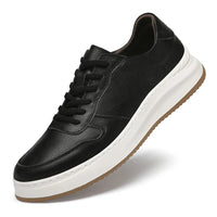 Bequeme Lederschuhe – Schwarz