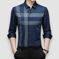 Aumen | Striped Shirt – Blau