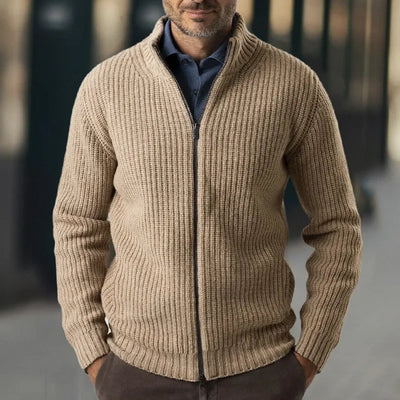 Giopo | Herren Cardigan mit Rollkragen und langen Ärmeln