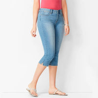 Sorelly™ Capri-Jeans Mit Schmaler Passform Und Dezentem Schlitzsaum – Hellblau
