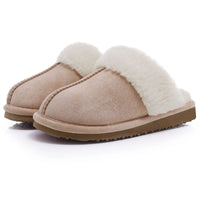 Damen Schal Hausschuhe – Beige