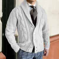 Robert™ | Strick-Cardigan für Herren – Weiß