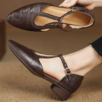 Eva® | Kepa Leder Mary Janes – Braun
