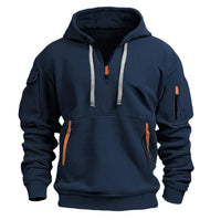 Hoodie Herren Mit Reißverschluss | Casual & Praktisch – Blau