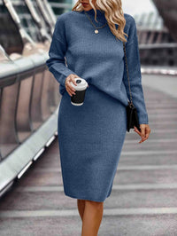Teli | 2-Teiliges Set aus Pullover und Rock – Blau