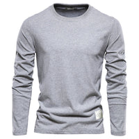 Kurzarmshirts für Herren - Lässiges weiches T-shirt für Sommer – Hellgrau