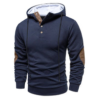 Slobodan – Stilvoller Langarm-Kapuzen Pullover – Marine