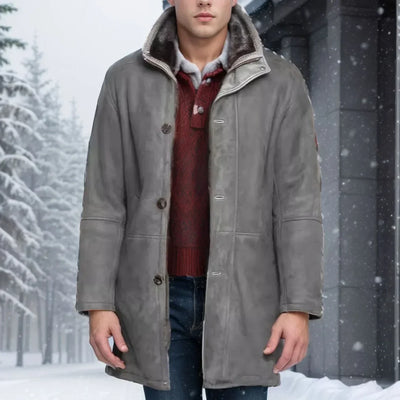Klefirath | Neue europäische Herren-Mittellange Jacke im integrierten Stil aus Baumwolle