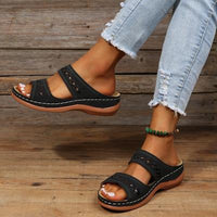 Margaret | Orthopädische Sandalen für Frauen – Schwarz