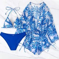 Heidi-Mode | Strand Set Jumpsuit und Bikini – Blau