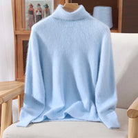Marlowe Mink Cashmere Knit – Blau