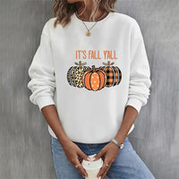 Hedy - Halloween-Kürbis-Sweatshirts – Weiß