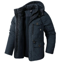 KAI - GEPOLSTERTE JACKE MIT SHERPA-FUTTER – Blau