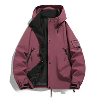 Herren Jacke | Lockeren Schnitt geeignet für Winterlagen – Dunkelrosa