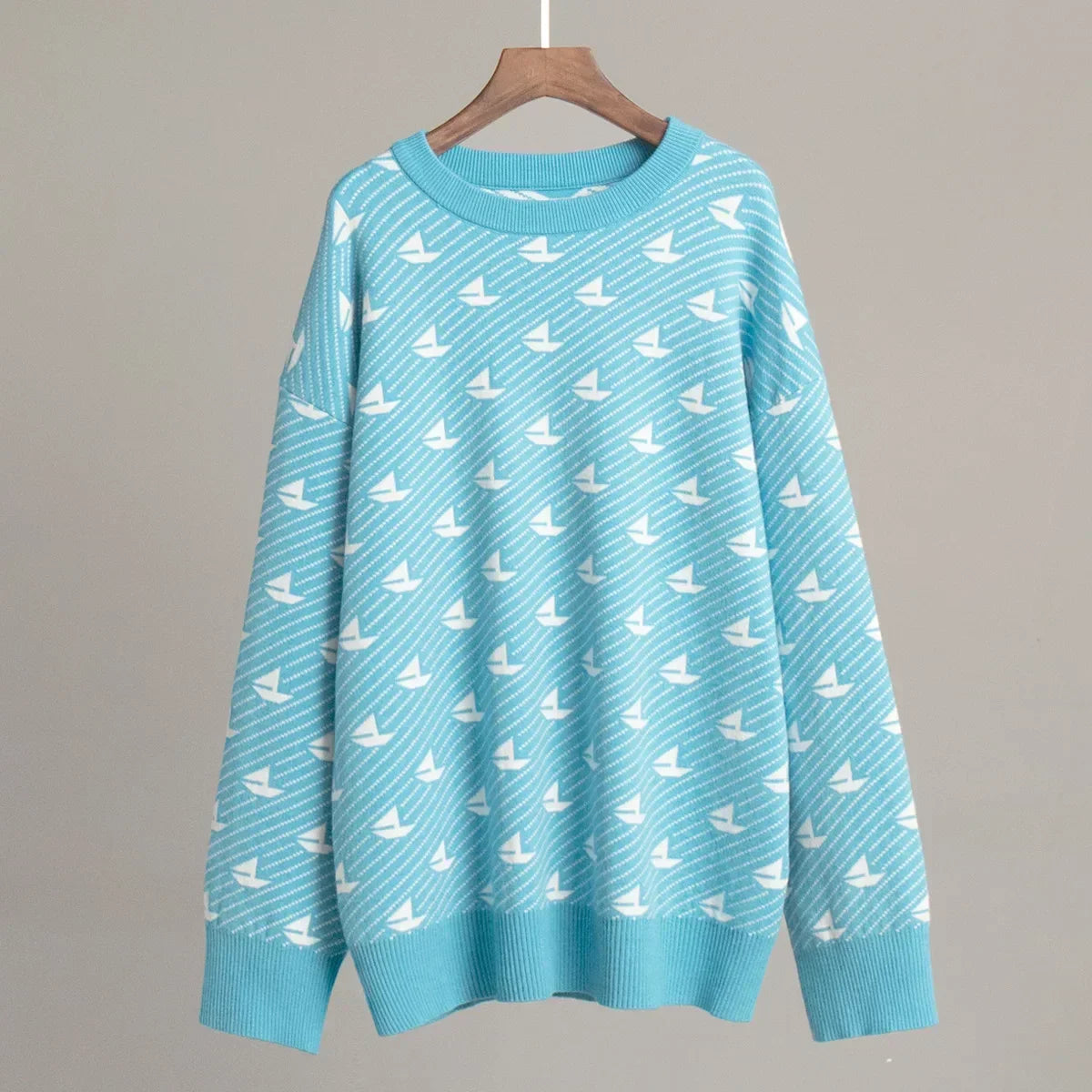 Mariala | Modischer Strickpullover mit chicem Print für Damen