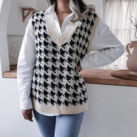 Bersha College Sommerpullover | Leichter Damenpullover im College-Stil mit Druck – Weiß
