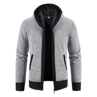 Julian | Vintage Cardigan mit Reißverschluss – Hellgrau3