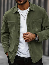 Paul | Lässiges Overshirt für moderne Looks – Olivgrün