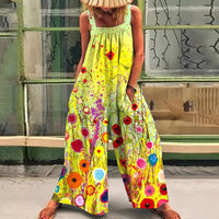 Lyra - Boho Print Jumpsuit – Gelb