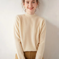 Livia Cashmere Sweater – Creme