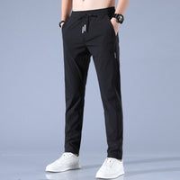 Alex Stretchhose | Atmungsaktive Sommer-Laufhose mit Taschen – Schwarz