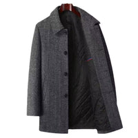 Edwin -| Herren Warme mantel – Grau
