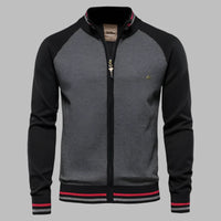 Luca Cardigan | Leichte Sommerstrickjacke für Herren – Schwarz