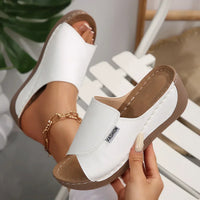 Selene | Orthopädische Keilabsatzsandalen™ – Weiß (Fast ausverkauft!)