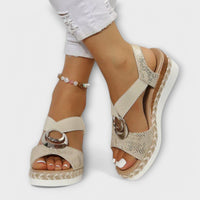 Hermia - Damen Freizeit-Sandalen – Gold