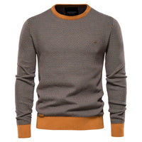 Bednorz - Pullover Mit Karomuster – Dunkelgrau