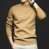ANTON - ENG ANLIEGENDER ROLLKRAGENPULLOVER – Khaki