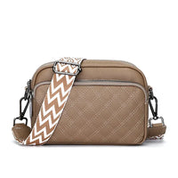 Belle | Raffinierte PU Lederachsen Tasche – Khaki