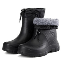 Herren Gefütterte Gummistiefel | Schwarz – Schwarz