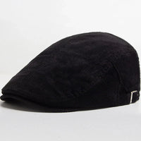 Beeckhoven™ | Stylish Corduroy Cap – Schwarz