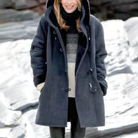 Wivense | Stilvolle Winterjacke mit Kapuze – Dunkelgrau